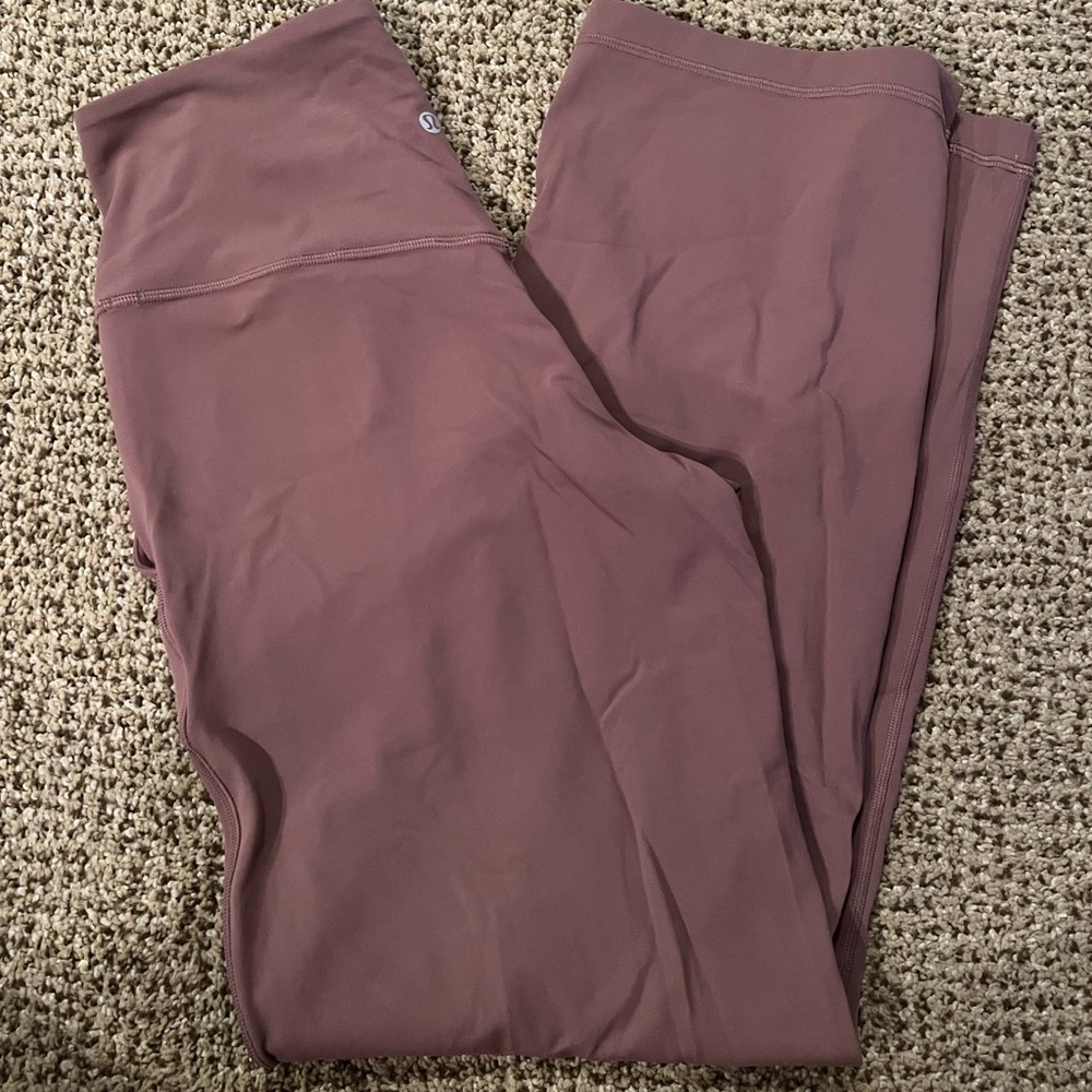 EUC lululemon align wide leg dark oxide size 6